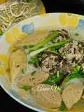Bún mọc bò viên