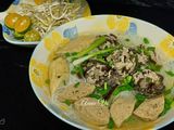 Bún mọc bò viên