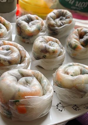 Hình của món Bánh tráng lụi.