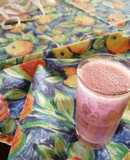 Bebida refrescante de frambuesas