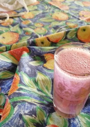 Una foto de Bebida refrescante de frambuesas