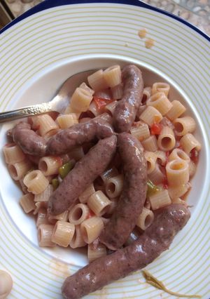 صورة لوصفة سجق ومكرونه 🍲