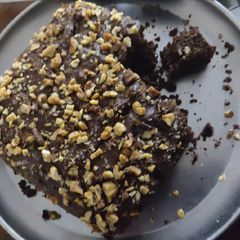 A picture of Chocolate Banana Walnut Cake.