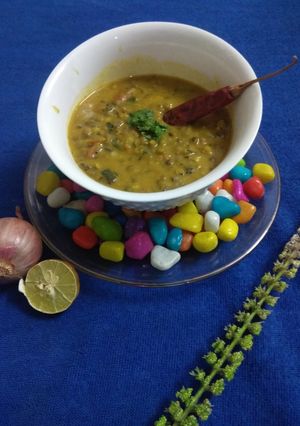 A picture of Spicy Tangy Moong Khatta Mag Without Onions And Garlic In Cooker.