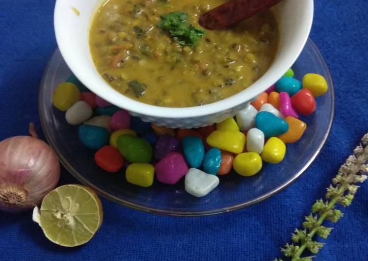 Spicy Tangy Moong Khatta Mag Without Onions And Garlic In Cooker