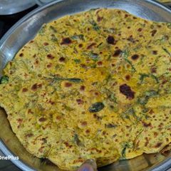 A picture of North Indian Style Methi Paratha.