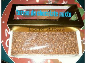 Foto principal de Turrón de chocolate mixto y arroz inflado
