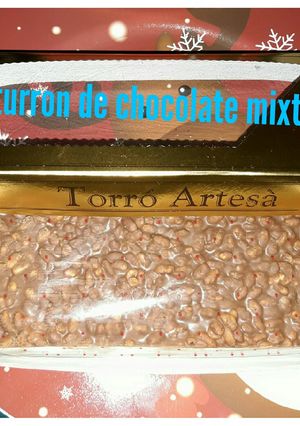 Foto principal de Turrón de chocolate mixto y arroz inflado