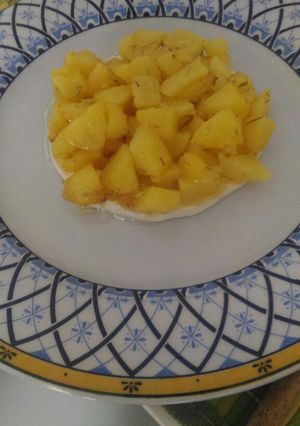 A picture of Patatine al forno con fondo di Philadelphia light.