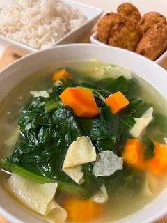 Foto resep Ca Daun Lobak/Turnip Green Soup