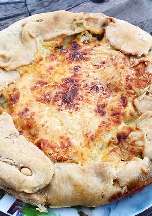 Une photo de La Tarte Rustique Epinard, Pomme de terre et Crème de Boursin