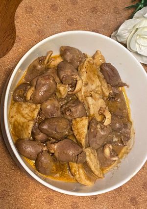 Foto resep Jantung Ayam Baso bumbu Rendang