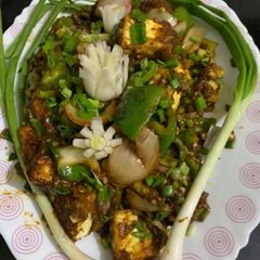 Paneer chilli dry A picture of Paneer chilli dry.