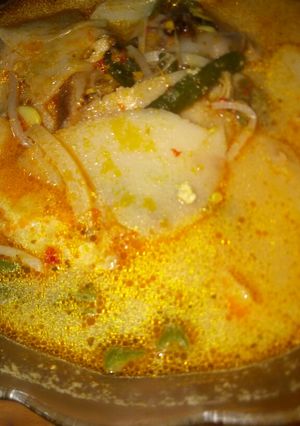 Foto resep Lodeh rebung pedas+ikan pari asap