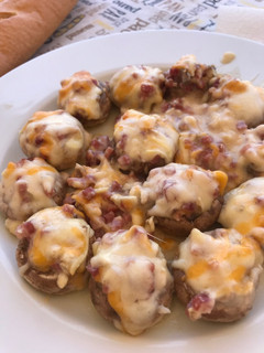 Una foto de Champiñones rellenos