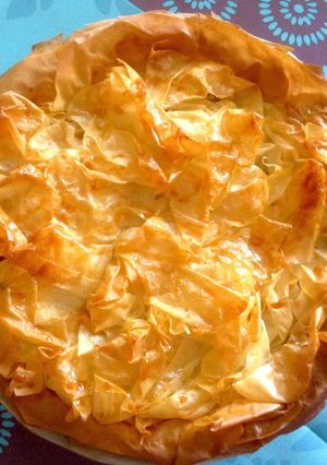 Une photo de Tarte aux pommes feuilletage filo