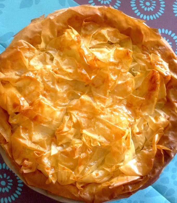 Une photo de Tarte aux pommes feuilletage filo