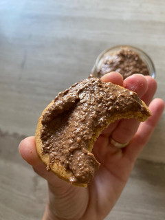 A picture of Vegan nutella for breakfast 🥳.