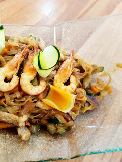 Una foto de Wok de Tallarines de Arroz Ligth