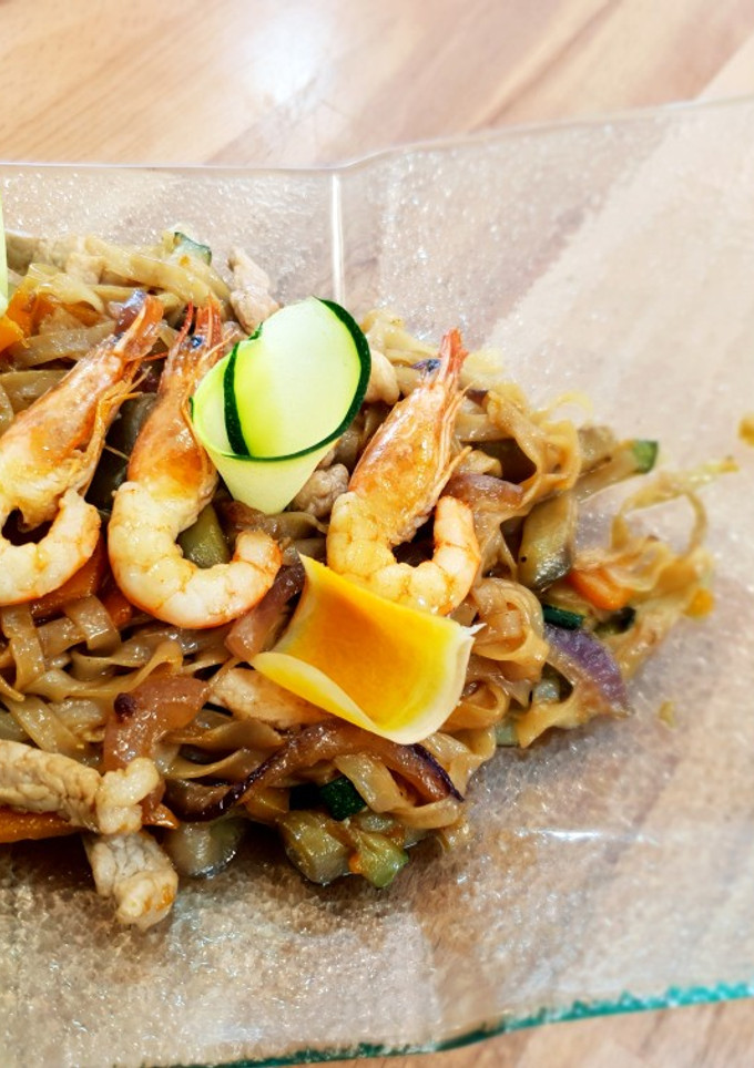Una foto de Wok de Tallarines de Arroz Ligth
