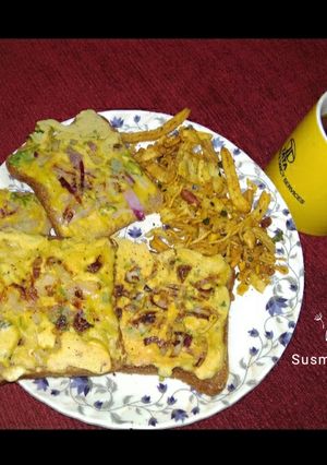বেসন টোস্ট (Besan Toast recipe in bengali) রেসিপির প্রধান ছবি
