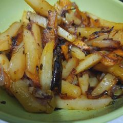 Potato onion sabzi A picture of Potato onion sabzi.