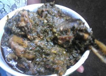 Easiest Way to Recipe Perfect Goat Meat in Efere AffangGoat meat in Affang Soup