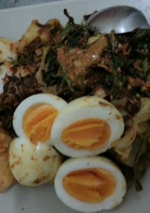 Foto resep Gado gado lontong seadany sayur d kulkas