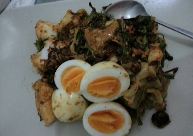 Resep Gado gado lontong seadany sayur d kulkas yang Lezat