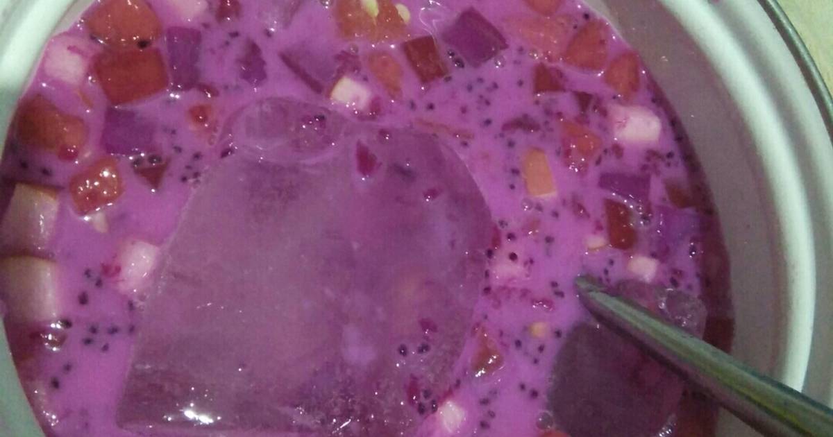 Resep Es Buah Naga Oleh Sari Olii Cookpad 2188