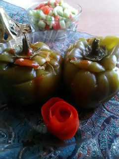 عکسی از دستور دلمه فلفل