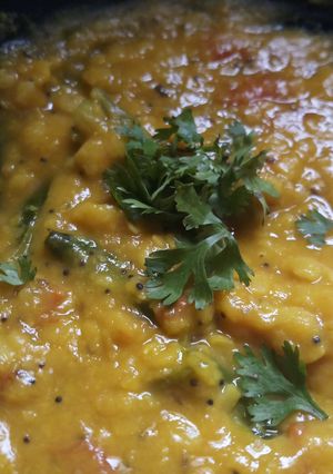 A picture of Dal (pappu)- Andra style.