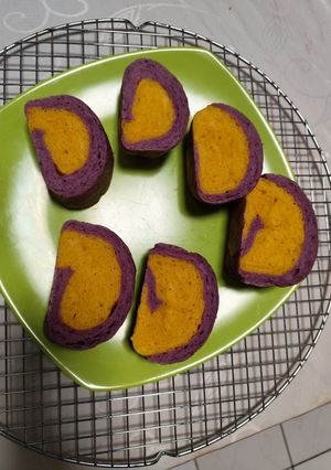 Foto resep Roti Kukus Pontianak Ubi Ungu Labu Kuning