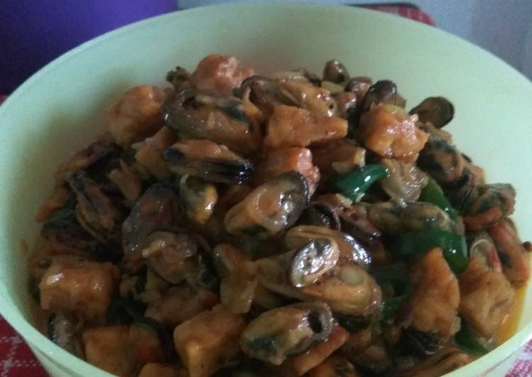 Kerang hijau saus tiram