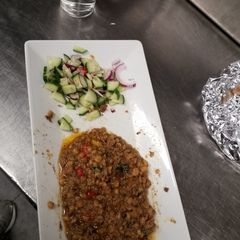 A picture of Fry kabab karahi.