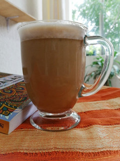 Una foto de Pumpkin latte de desayuno 🎃☕️ / low carb