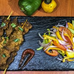 A picture of Nigeria street Suya #nigeriastreetfood.