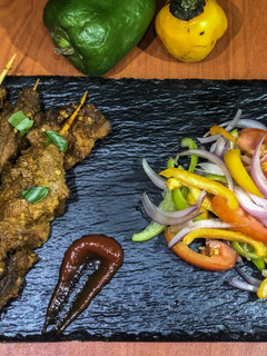 A picture of Nigeria street Suya #nigeriastreetfood.