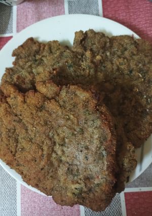 Una foto de Milanesas de nalga fritas