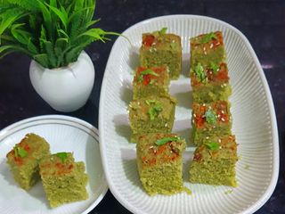 हरी मूंग का ढोकला (जीरो ऑयल)