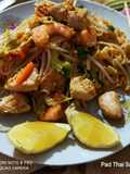 Pad Thai Sayuran ala Mbak Vita Jaurina (dengan Tambahan Udang dan Ayam)