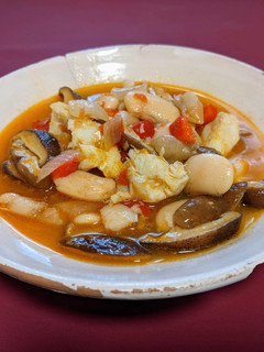 Una foto de Judiones de La Granja con bacalao y shiitake