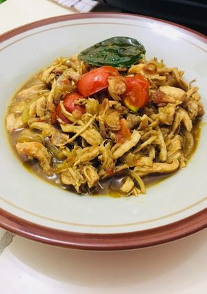 Foto resep Ayam suwir kecap pedas manis
