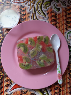 Foto resep Puding Buah dan Saus Yoghurt