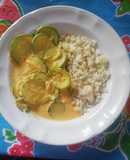 Calabacitas con crema