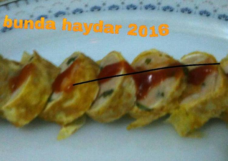 Rolade ayam mix udang