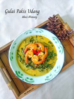 Foto resep Gulai pakis udang khas minang