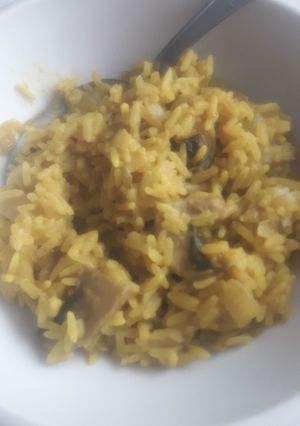 Una foto de Risotto con champiñones🍄