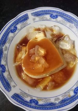 Hình của món Flan phô mai.