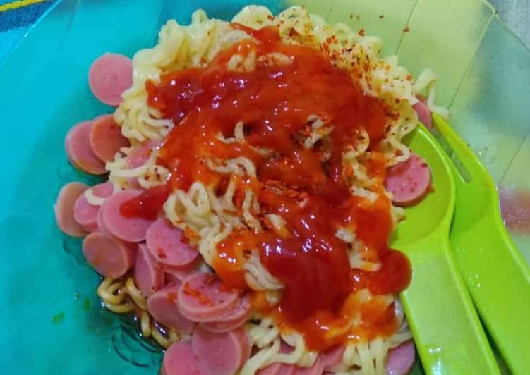 Indomie goreng iga penyet